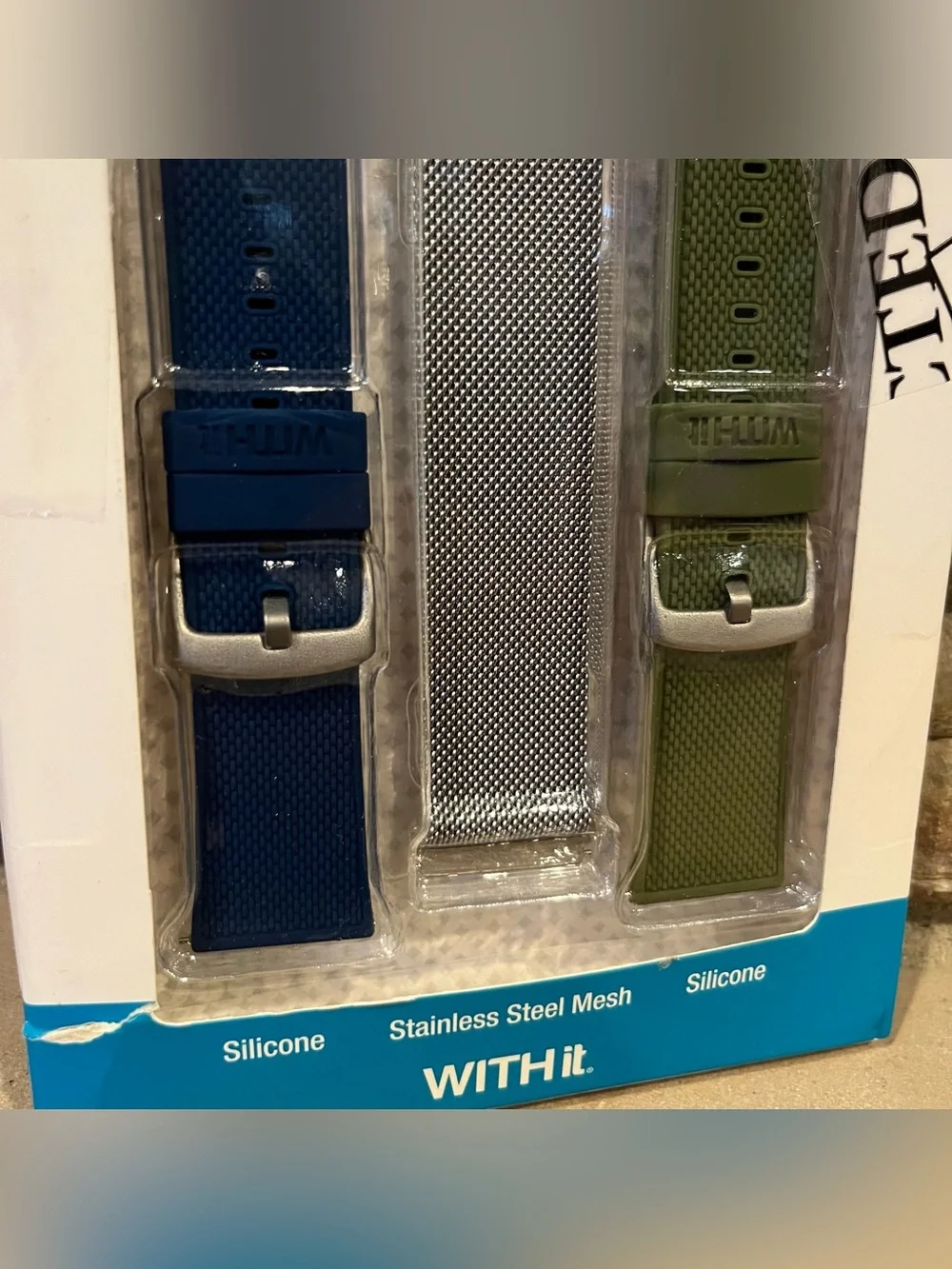 Fitbit Versa or Versa 2 Compatible 3-Pack Silicone Watch Bands from WithIt